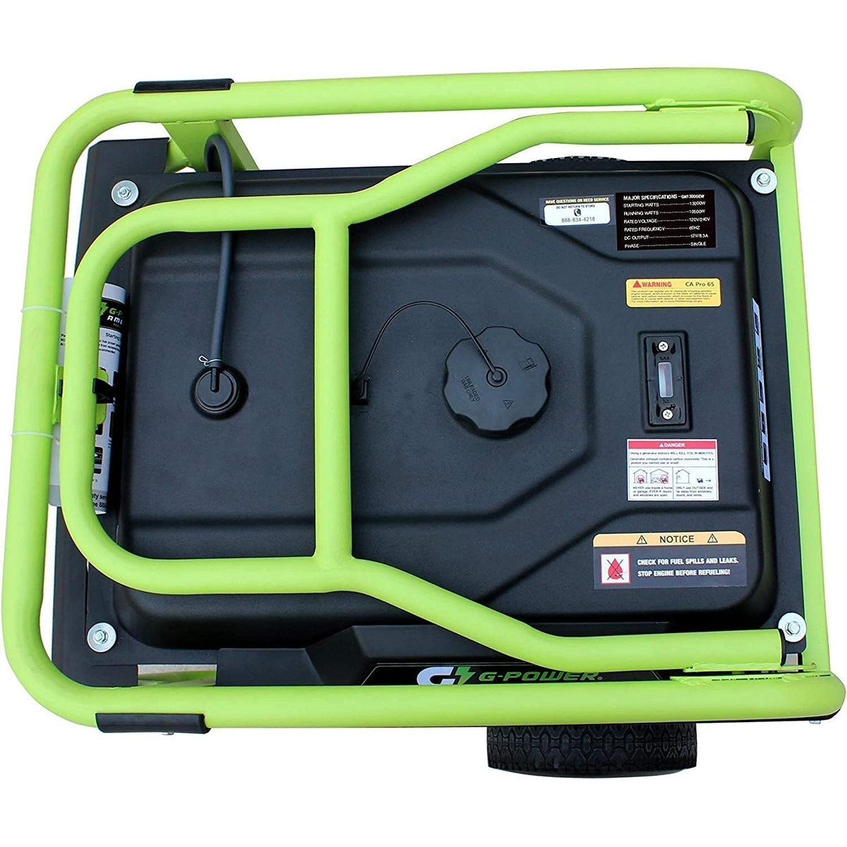 Green-Power America 13000/10000-Watt Gas Powered Portable Generator - GN13000EW