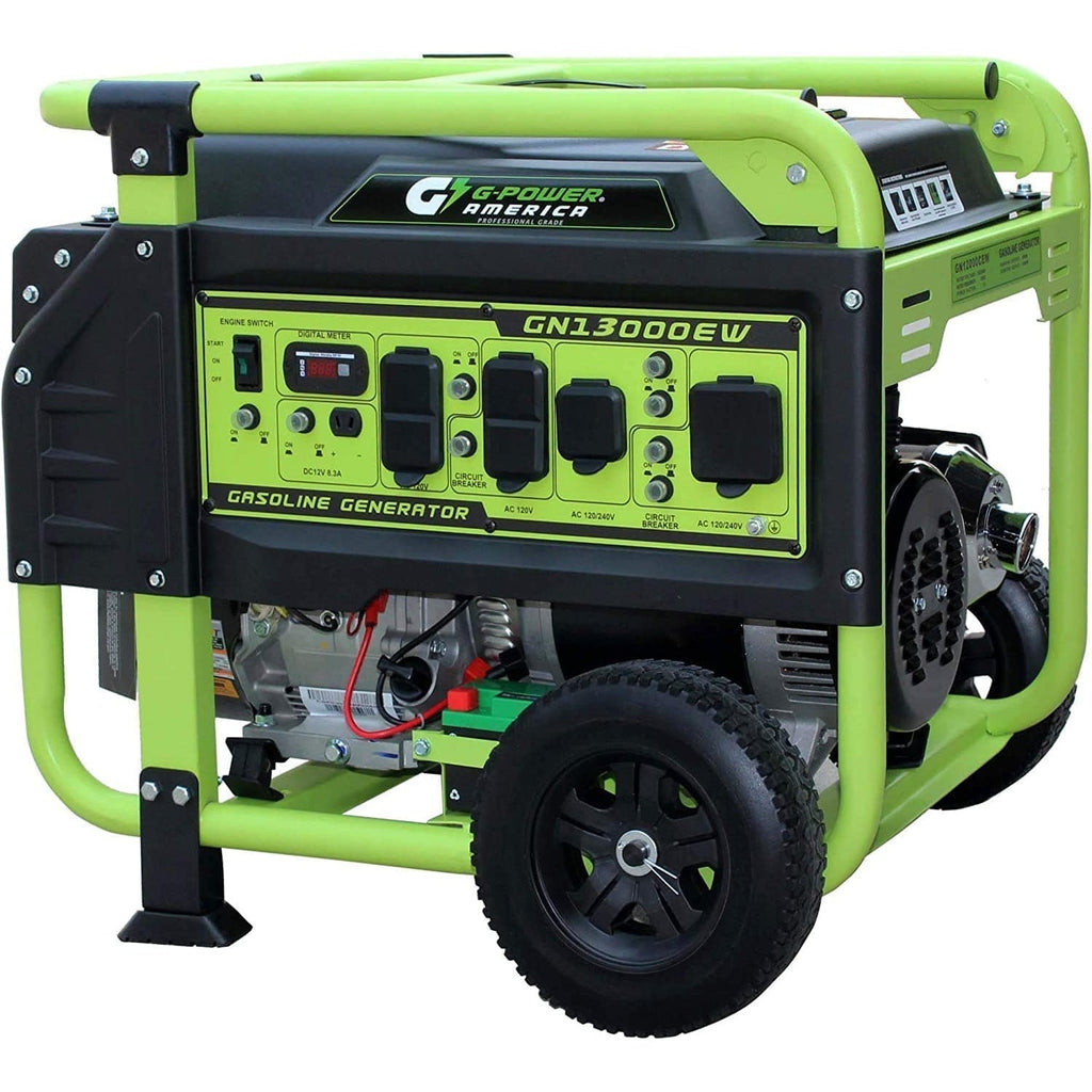 Green-Power America 13000/10000-Watt Gas Powered Portable Generator - GN13000EW