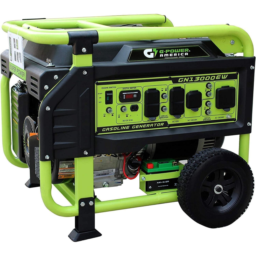Green-Power America 13000/10000-Watt Gas Powered Portable Generator - GN13000EW