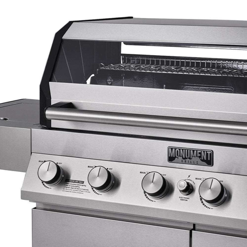 Monument Grills Denali 605 Series | 6 Burner Smart Tech Propane Gas Grill in Stainless Steel (Natural Gas Convertible) - D605