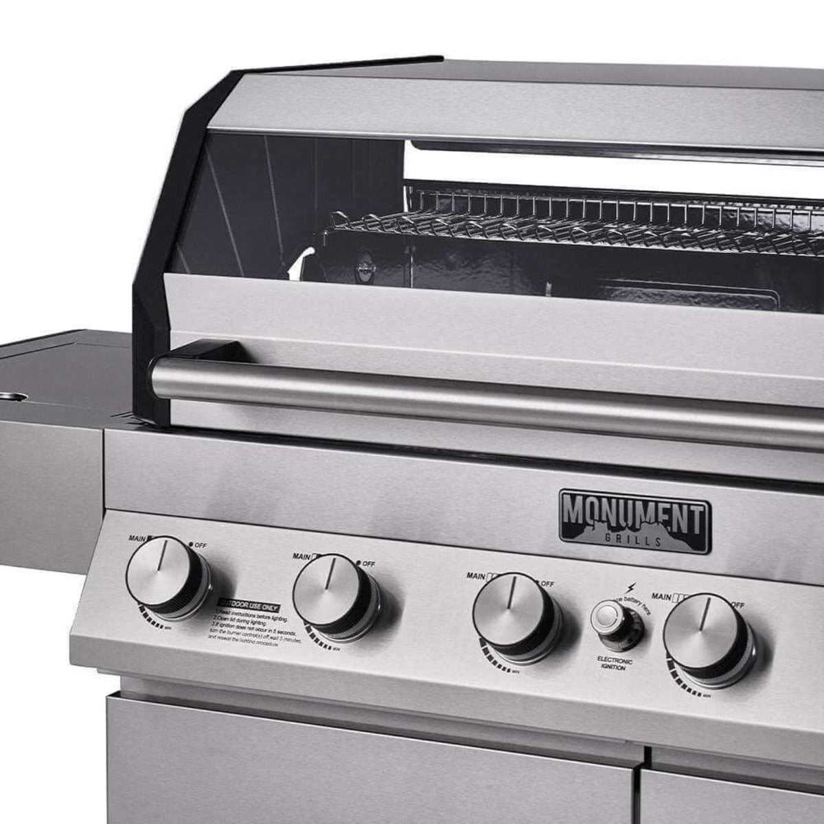 Monument Grills Denali 605 Series | 6 Burner Smart Tech Propane Gas Grill in Stainless Steel (Natural Gas Convertible) - D605