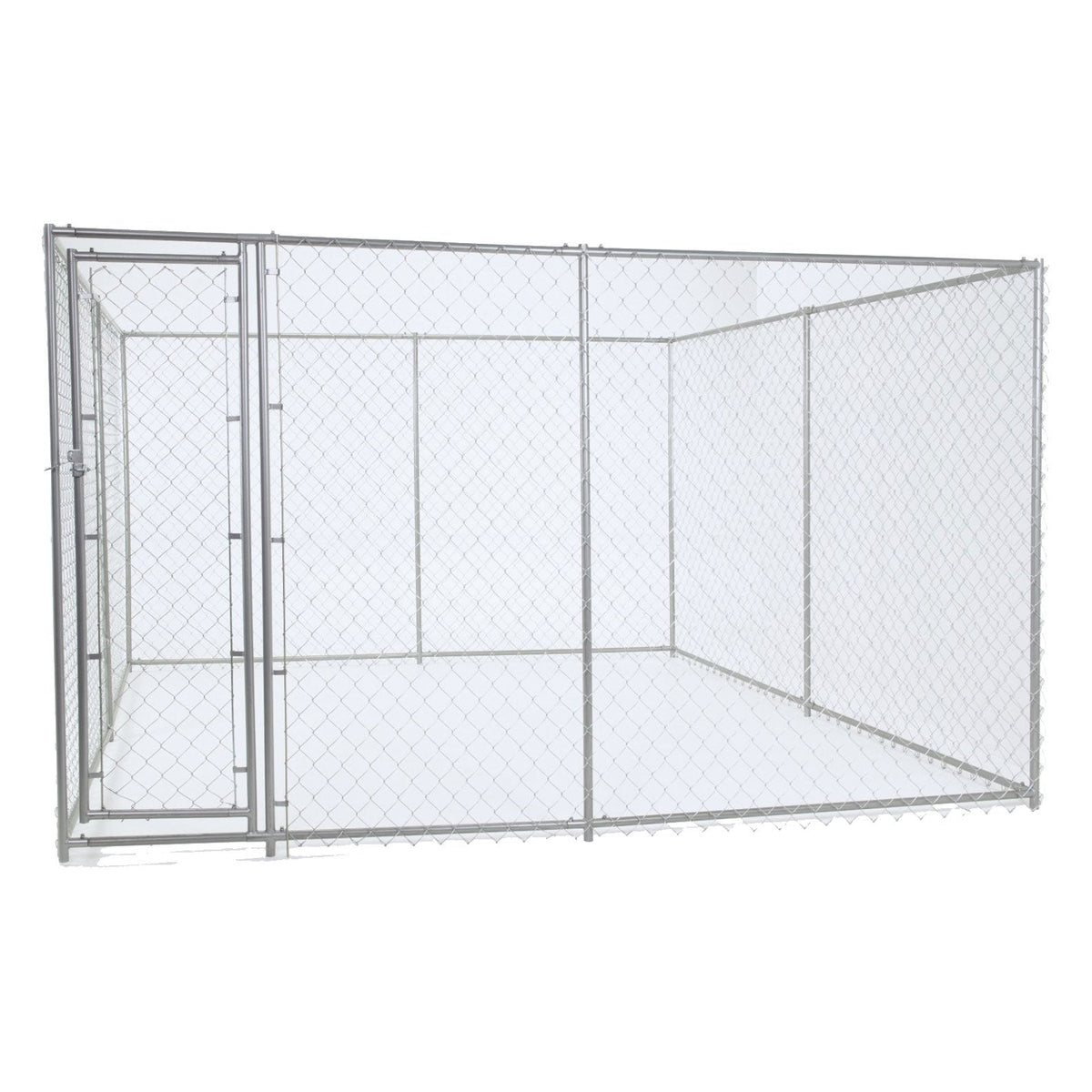Lucky Dog 10' x 10' Heavy Duty Outdoor Chain Link Dog Kennel w/ Door (3 Pack) - 174144