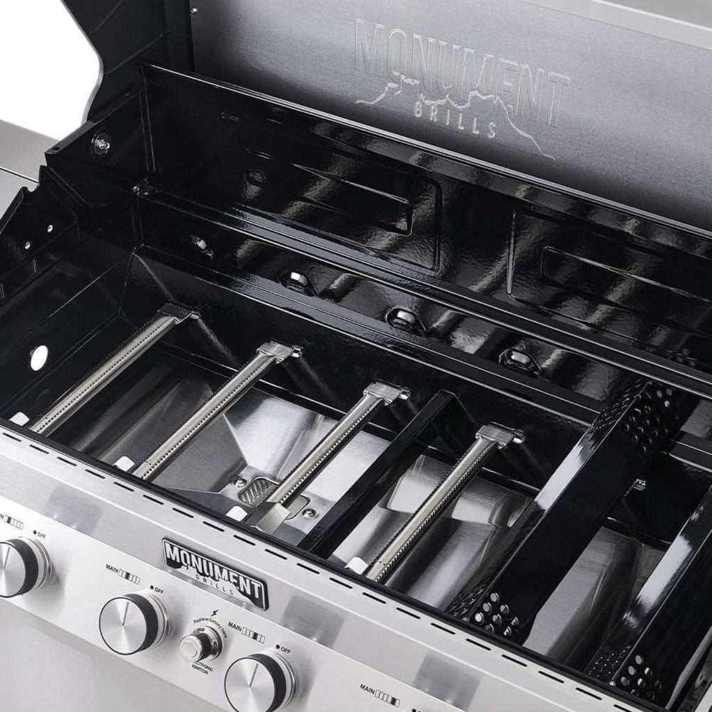 Monument Grills Denali 605 Series | 6 Burner Smart Tech Propane Gas Grill in Stainless Steel (Natural Gas Convertible) - D605