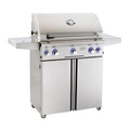 AOG American Outdoor Grill Propane Gas 30-Inch L-Series 3-Burner Freestanding Grill w/ Side Burner, Rotisserie Backburner and High Performance Rotisserie Kit - 30PCL