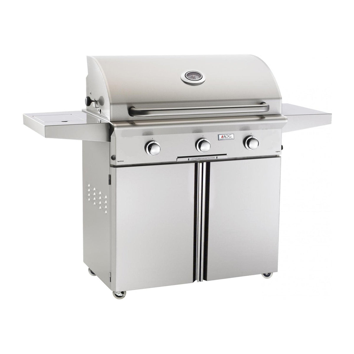 AOG American Outdoor Grill Propane Gas 36-Inch L-Series 3-Burner Freestanding Grill - 36PCL-00SP