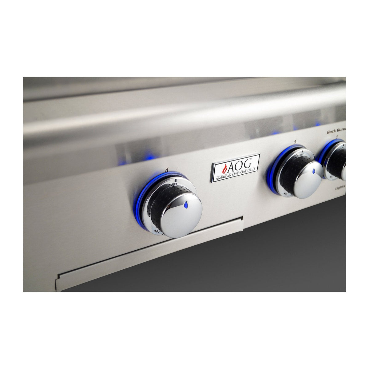 AOG American Outdoor Grill Propane Gas 24-Inch L-Series 2-Burner Grill on Pedestal - 24PPL-00SP