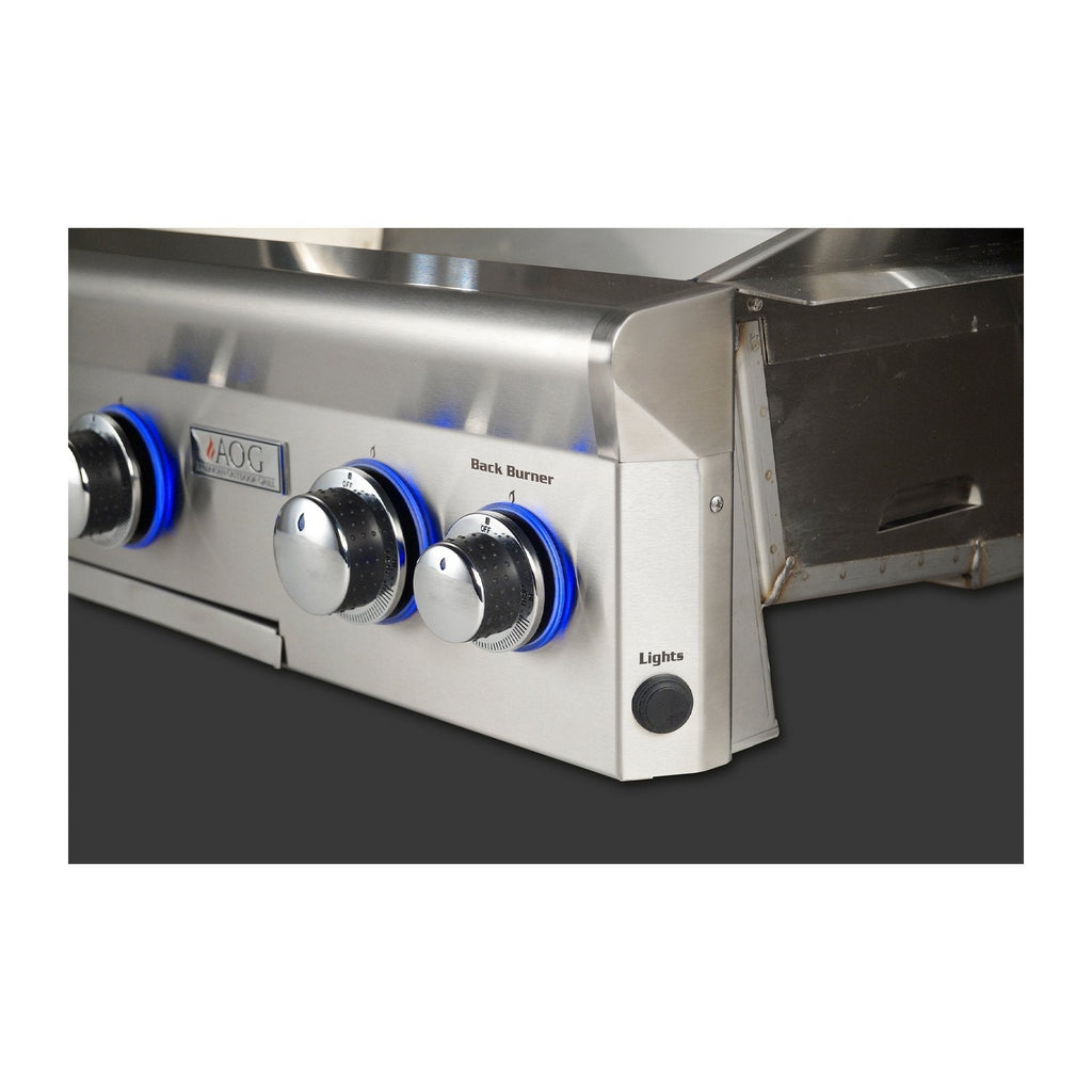 AOG American Outdoor Grill Propane Gas 24-Inch L-Series 2-Burner Grill on Pedestal - 24PPL-00SP