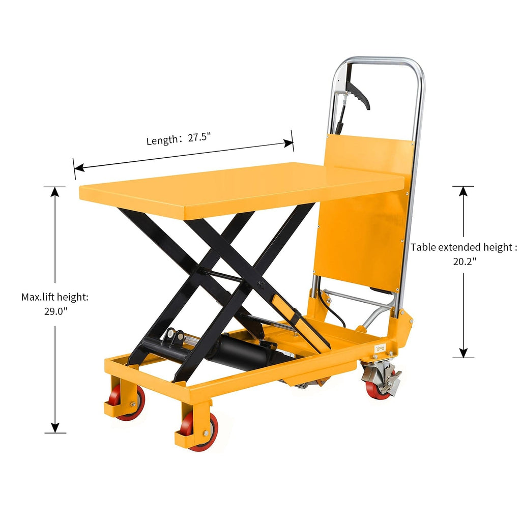 Apollolift Single Scissor Lift Table 330 lbs. 29" lifting height - A-2016