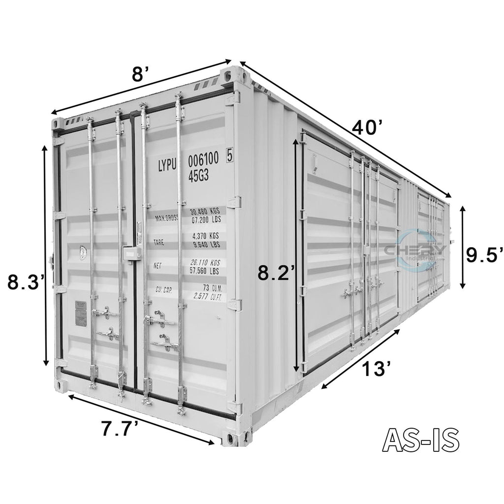 Chery Industrial [AS-IS] 40ft High Cube Container with 2 Side Doors D_CH000039