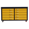 Chery Industrial 6ft Storage Cabinet with Workbench (10 Drawers) D_WW000196