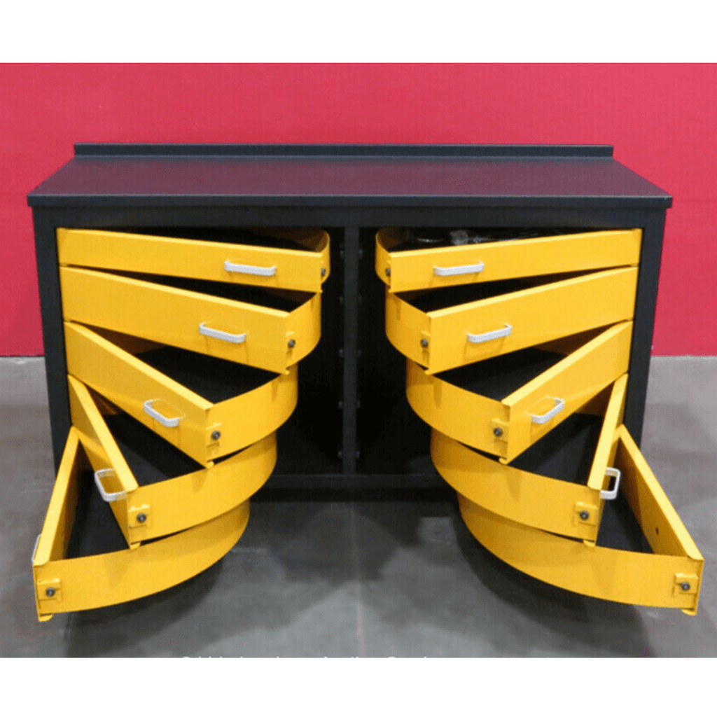 Chery Industrial 6ft Storage Cabinet with Workbench (10 Drawers) D_WW000196