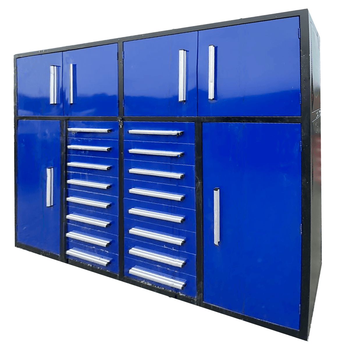 Chery Industrial [AS-IS] 7' Garage Storage Cabinets (16 Drawers)