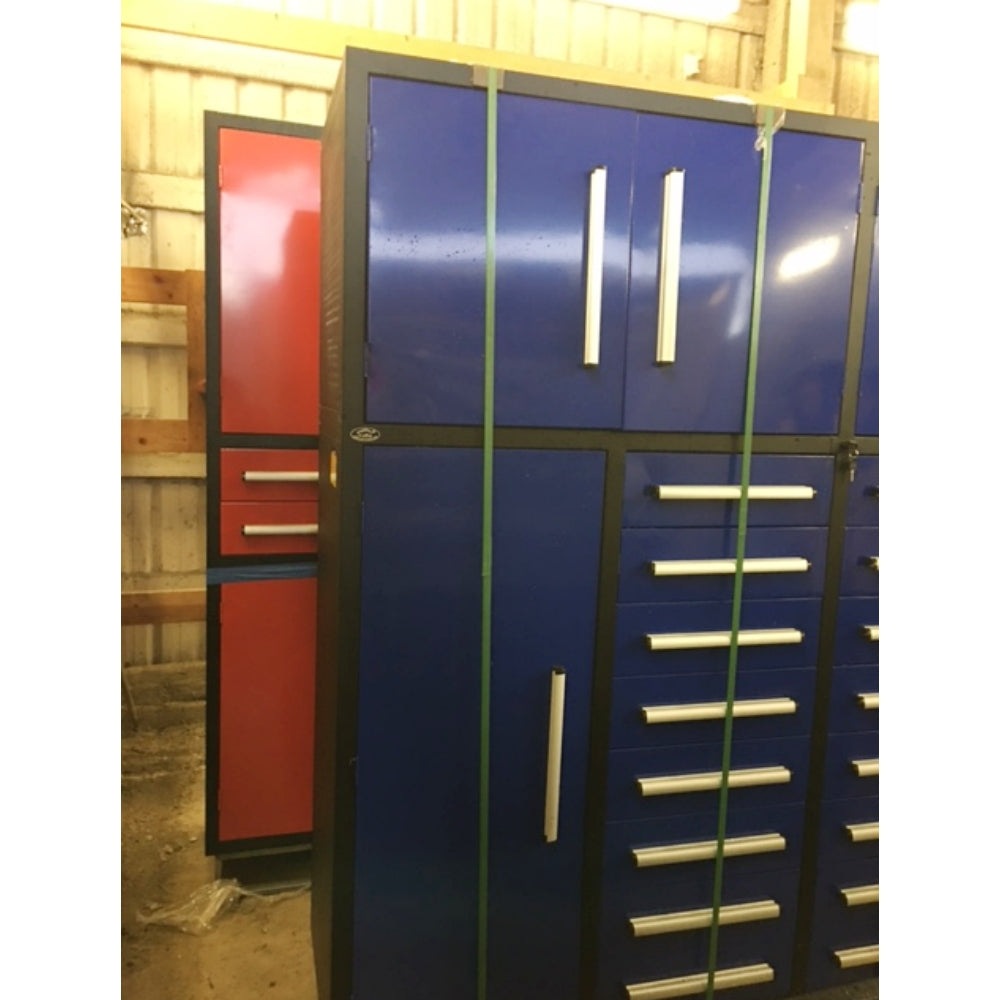 Chery Industrial [AS-IS] 7' Garage Storage Cabinets (16 Drawers)