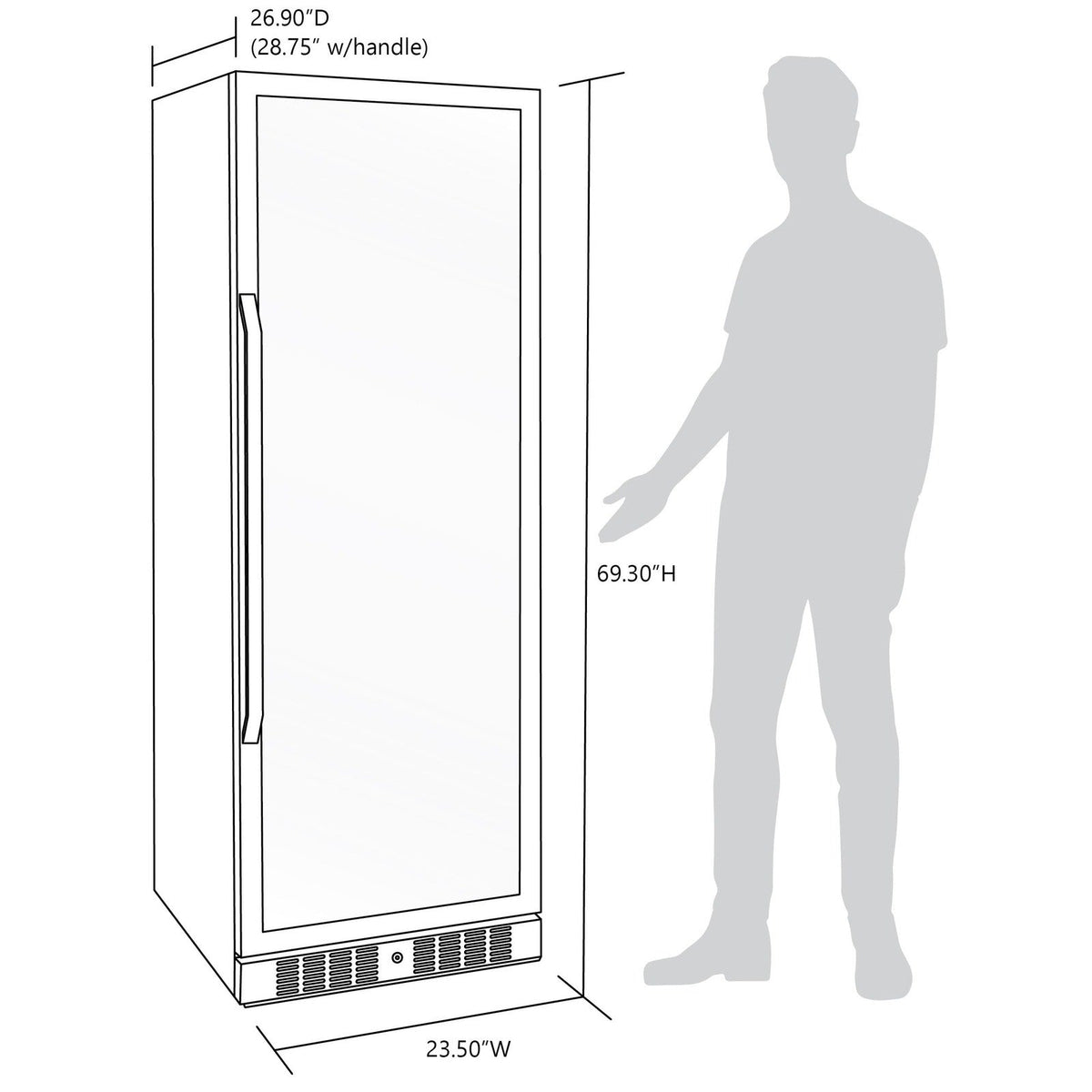 Newair - 27” 160-Bottle Dual-Zone Built-in/Freestanding Stainless Steel Wine Fridge (AWR-1600DB) - w/ Smooth Rolling Shelves