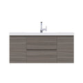 Alya Bath Paterno 48" Single Gray Modern Wall Mounted Bathroom Vanity With Acrylic Top and Integrated Sink - AB-MOF48-G