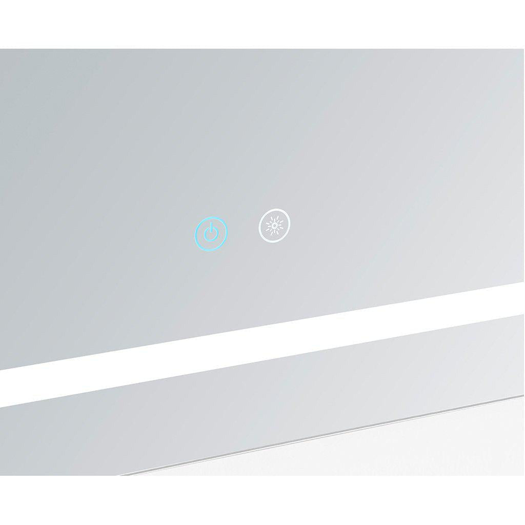 Aquadom Daytona 60" x 36" Rectangle Ultra-Slim Frame LED Lighted Bathroom Mirror With Defogger