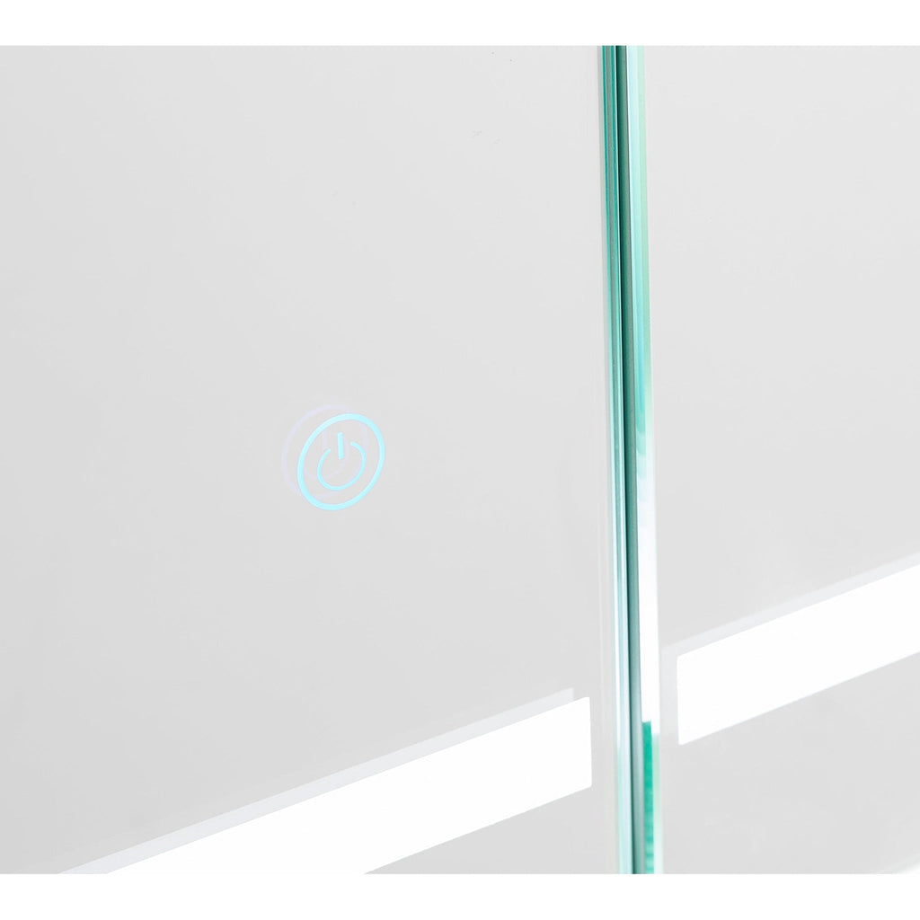 Aquadom Royale Basic 30" x 30" Single View Right Hinged Recessed or Surface Mount Medicine Cabinet With LED Lighting, Touch Screen Button, Dimmer - RB-3030-N