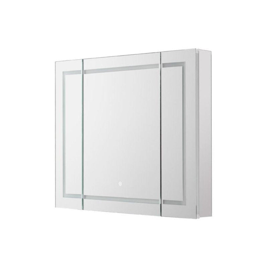 Aquadom Royale Plus 48" x 36" Triple-Door LED Lighted Medicine Cabinet With Defogger, Integrated LED 3X Magnifying Mirror and Electrical Outlet With USB - RP3-4836-N