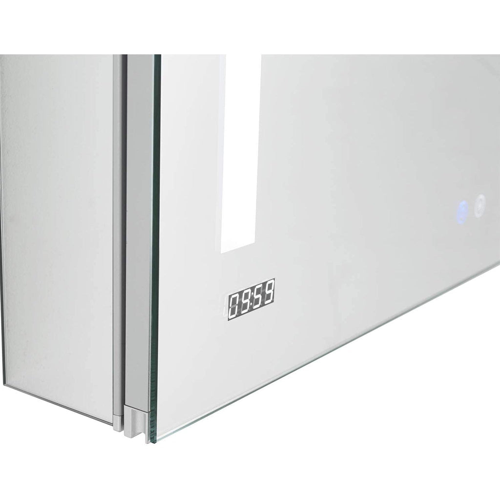 Aquadom Signature Royale Bi-View 30" x 40" Rectangular Medicine Cabinet With Lighting, Defogger, Integrated LED 3X Magnifying Mirror And Electrical Outlet with USB - SR-3040