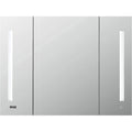 Aquadom Signature Royale Tri-View 40" x 30" Rectangular Medicine Cabinet With Lighting, Defogger, Integrated LED 3X Magnifying Mirror And Electrical Outlet with USB - SR-4030