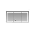 Aquadom Signature Royale Tri-View 60" x 30" Rectangular Medicine Cabinet With Lighting, Defogger, Integrated LED 3X Magnifying Mirror And Electrical Outlet with USB - SR-6030