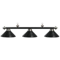 RAM Game Room 3Lt-54″ Billiard Light-Leather/Black B54-LTHR BLK