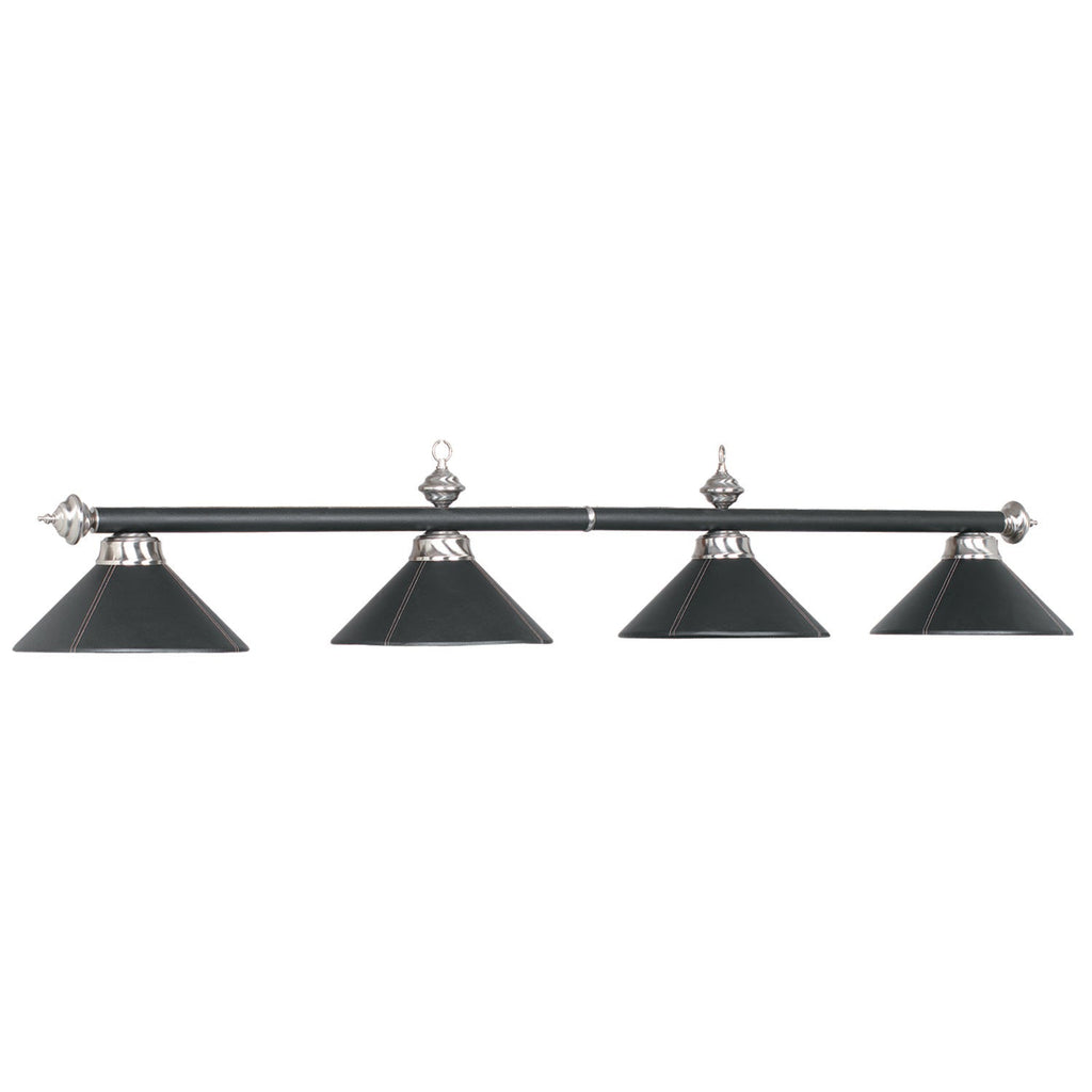 RAM Game Room 4LT-54″ Billiard Light-Leather/Black B78-LTHR BLK