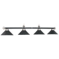 RAM Game Room 4LT-54″ Billiard Light-Leather/Black B78-LTHR BLK