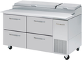 Blue Air BAPP67-D4-HC | 67" Wide 4 Drawer Pizza Prep Table