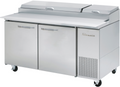 Blue Air BAPP67-HC | 67" Wide 2 Door Pizza Prep Table - BAPP67-HC