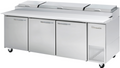 Blue Air BAPP93-HC | 93" Wide 3 Door Pizza Prep Table - BAPP93-HC