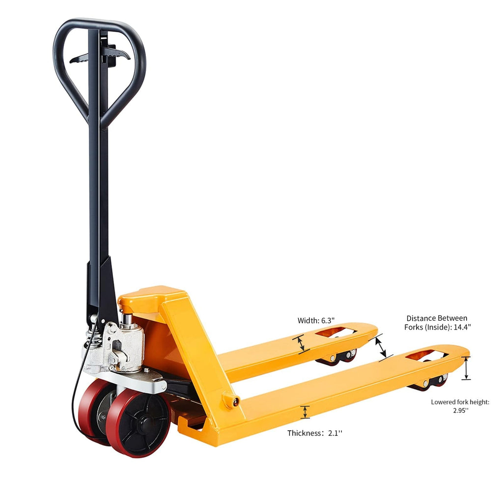 Apollolift Pallet Jack Brake System - 5500lbs. 48"Lx27"W Fork -  A-1011