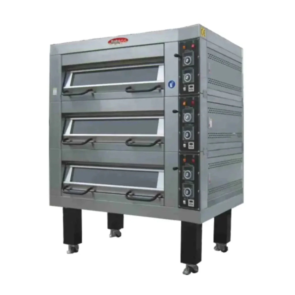BakeMax  55" Four Deck Electric Oven, Accommodates (8) 18" X 26" Pans, 220/60/3 - BMDDD04