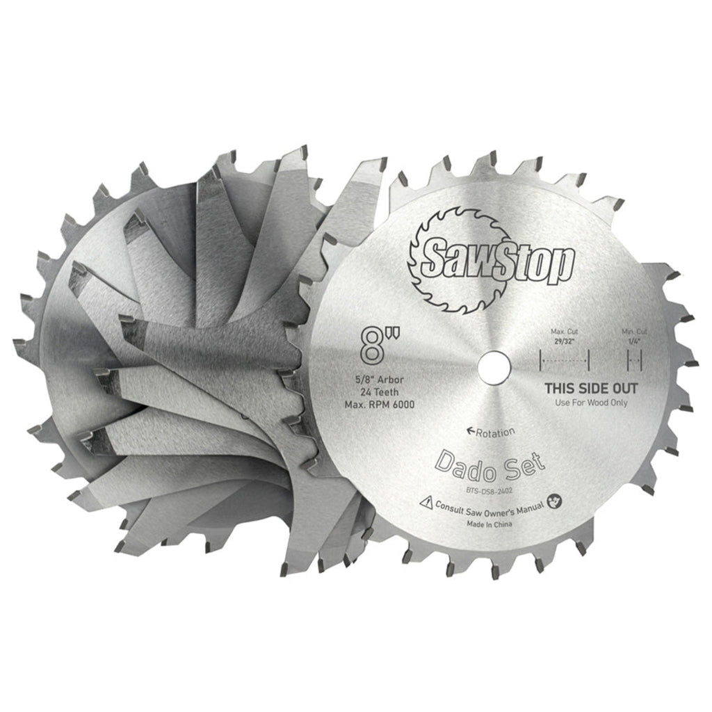 SawStop 8" Premium Dado Set in Systainer (Includes Brake Cartridge) - BTS-DS8-SYS