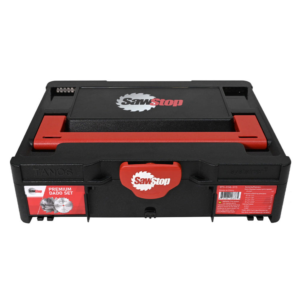 SawStop 8" Premium Dado Set in Systainer (Includes Brake Cartridge) - BTS-DS8-SYS