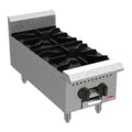 BakeMax  12" Natural Gas Countertop Hotplate w/ Manual Controls, 60,000 BTU - BAFA2M-12