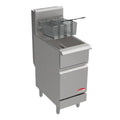 BakeMax 21" Liquid Propane Gas Fryer, Floor Model, 70 lb., 150,000 BTU - BAKEL70