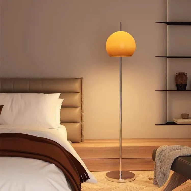 Bauhaus Retro Orange Mushroom Floor Lamp