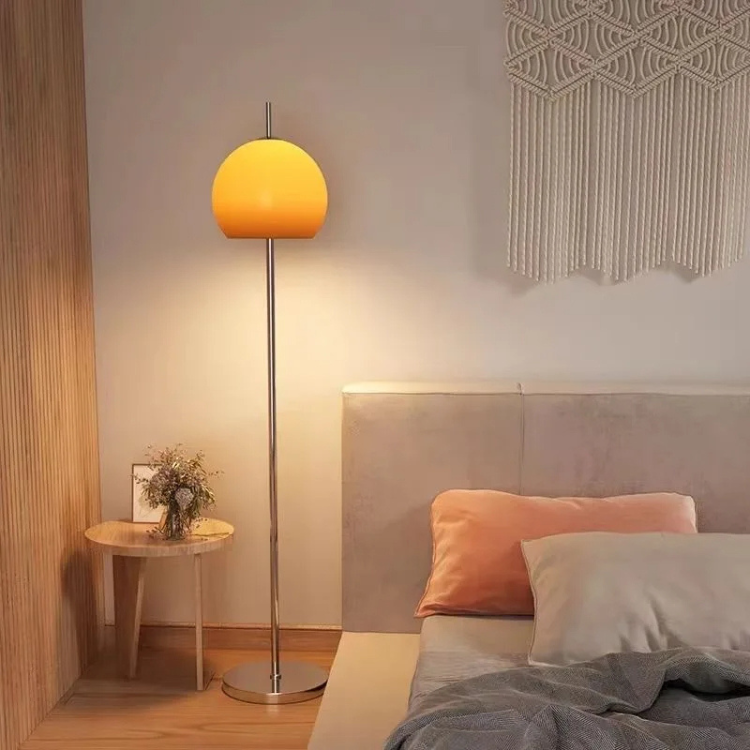 Bauhaus Retro Orange Mushroom Floor Lamp