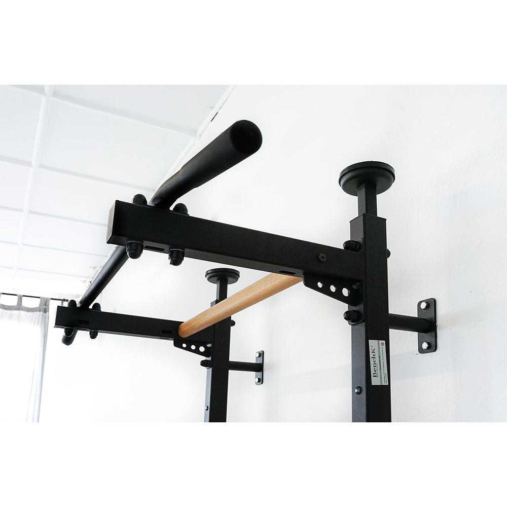 BenchK Steel Swedish Ladder (Floor-to-Ceiling) Black
