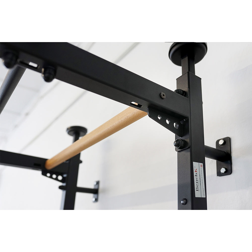 BenchK Steel Swedish Ladder (Floor-to-Ceiling) Black