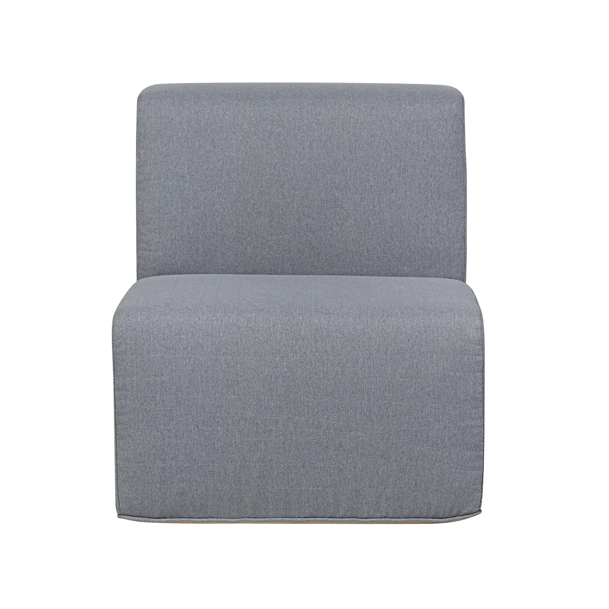 Deko Living 4 Piece Seating Gray Compressed Foam Sectional Sofa and Ottoman Set  - CIF50017