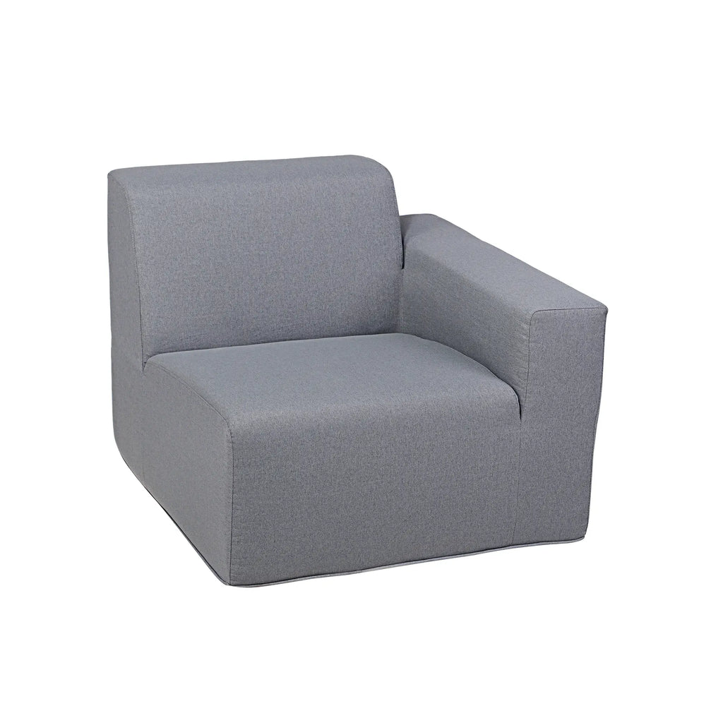 Deko Living 2 Piece Seating Gray Compressed Foam Sectional Sofa  - CIF50017SET