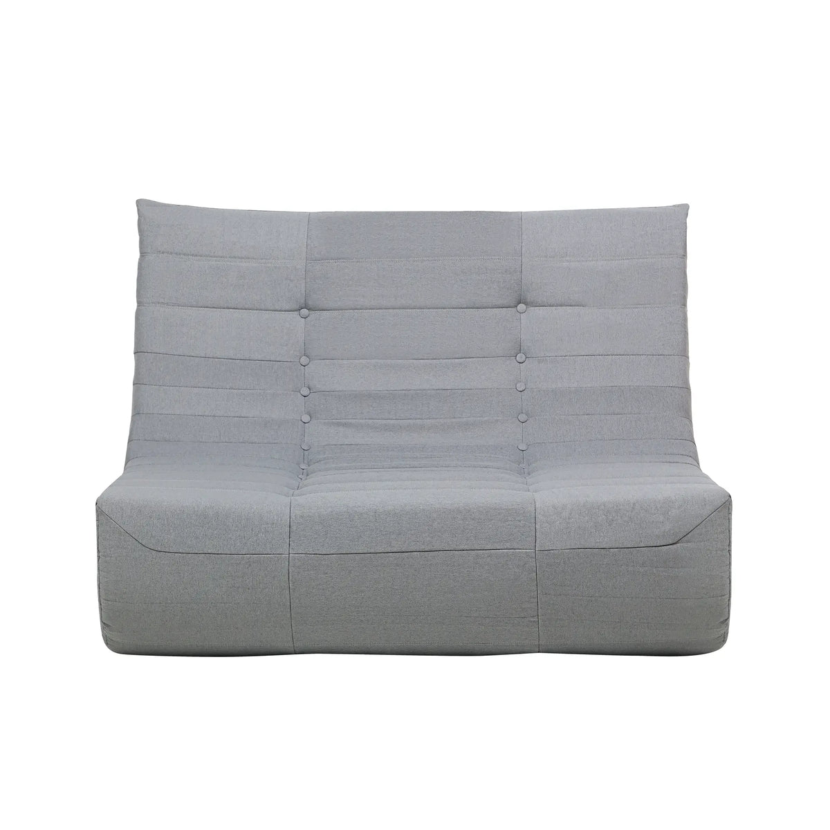 Deko Living 5 Piece Gray Compressed Foam Loveseat Sofa Chairs and Table Set  - CIF50019