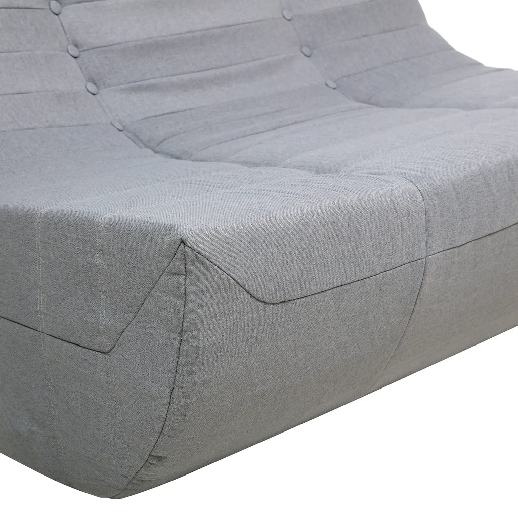 Deko Living 5 Piece Gray Compressed Foam Loveseat Sofa Chairs and Table Set  - CIF50019