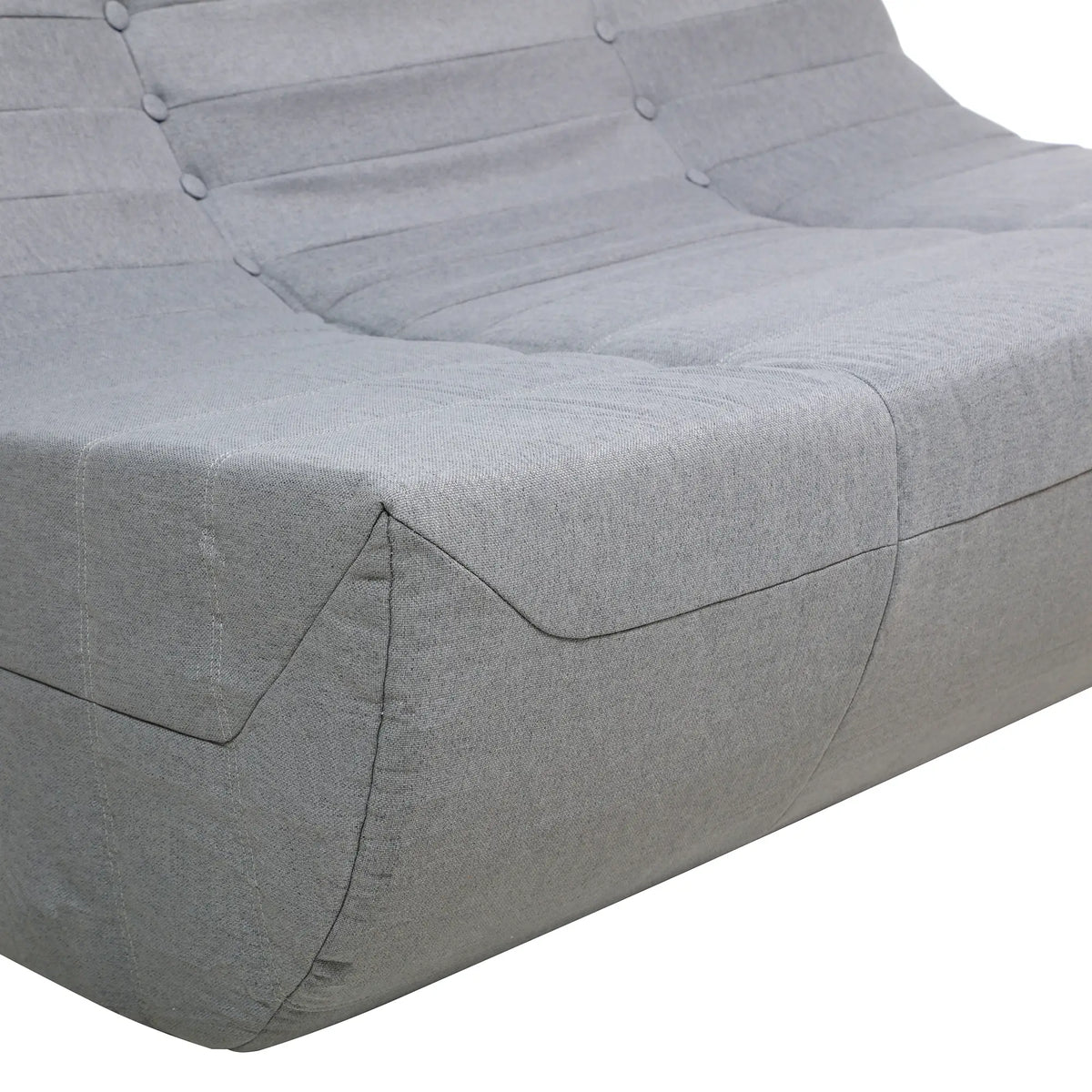 Deko Living 5 Piece Gray Compressed Foam Loveseat Sofa Chairs and Table Set  - CIF50019