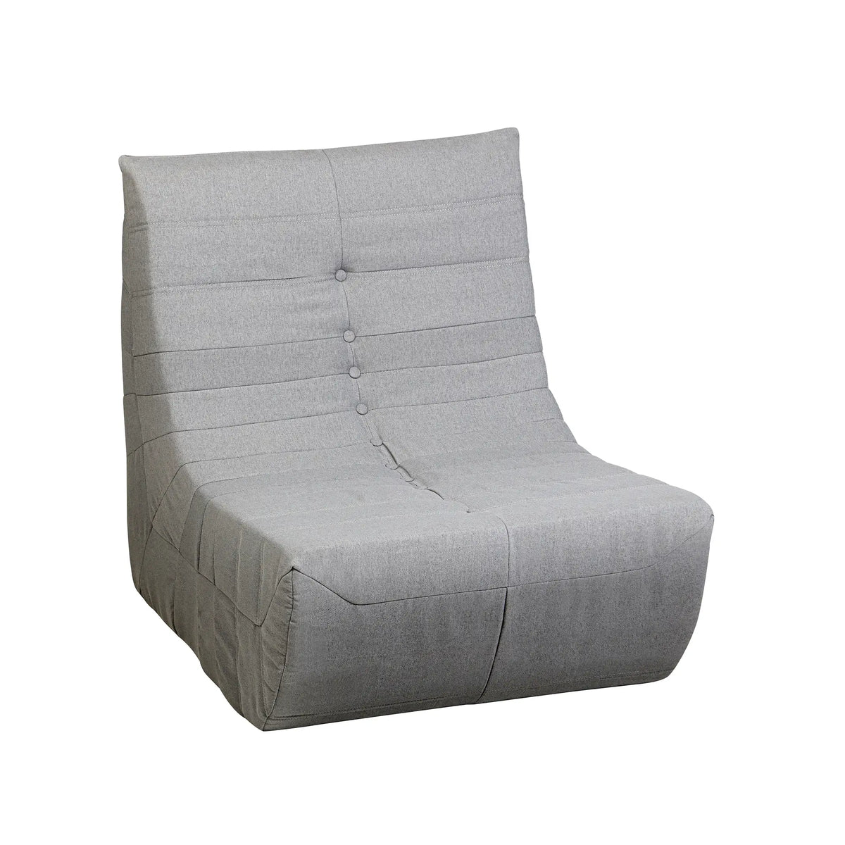 Deko Living 5 Piece Gray Compressed Foam Loveseat Sofa Chairs and Table Set  - CIF50019
