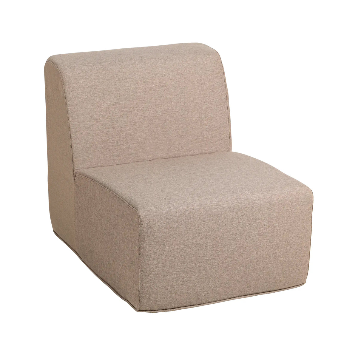 Deko Living 4 PieceSeating Brown Compressed Foam Sectional Sofa and Ottoman Set  - CIF50117