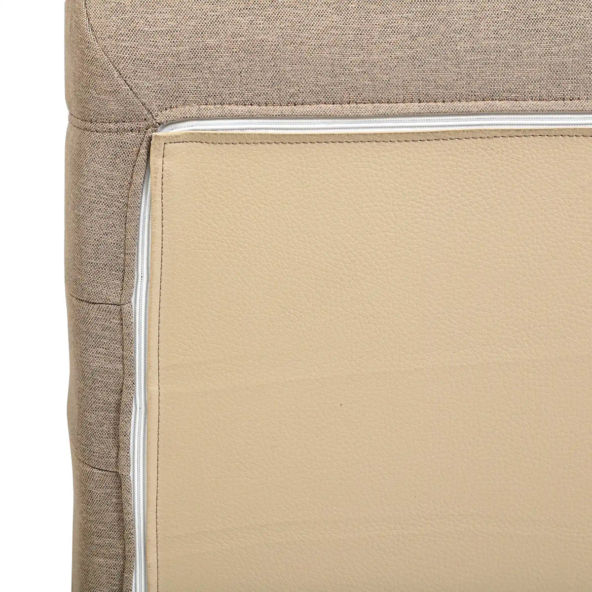 Deko Living 3 Piece Brown Compressed Foam Sectional Sofa Lounger and Table Set  - CIF50118