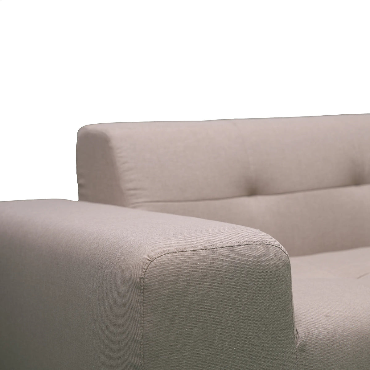 Deko Living 3 Piece Brown Compressed Foam Sectional Sofa Lounger and Table Set  - CIF50118